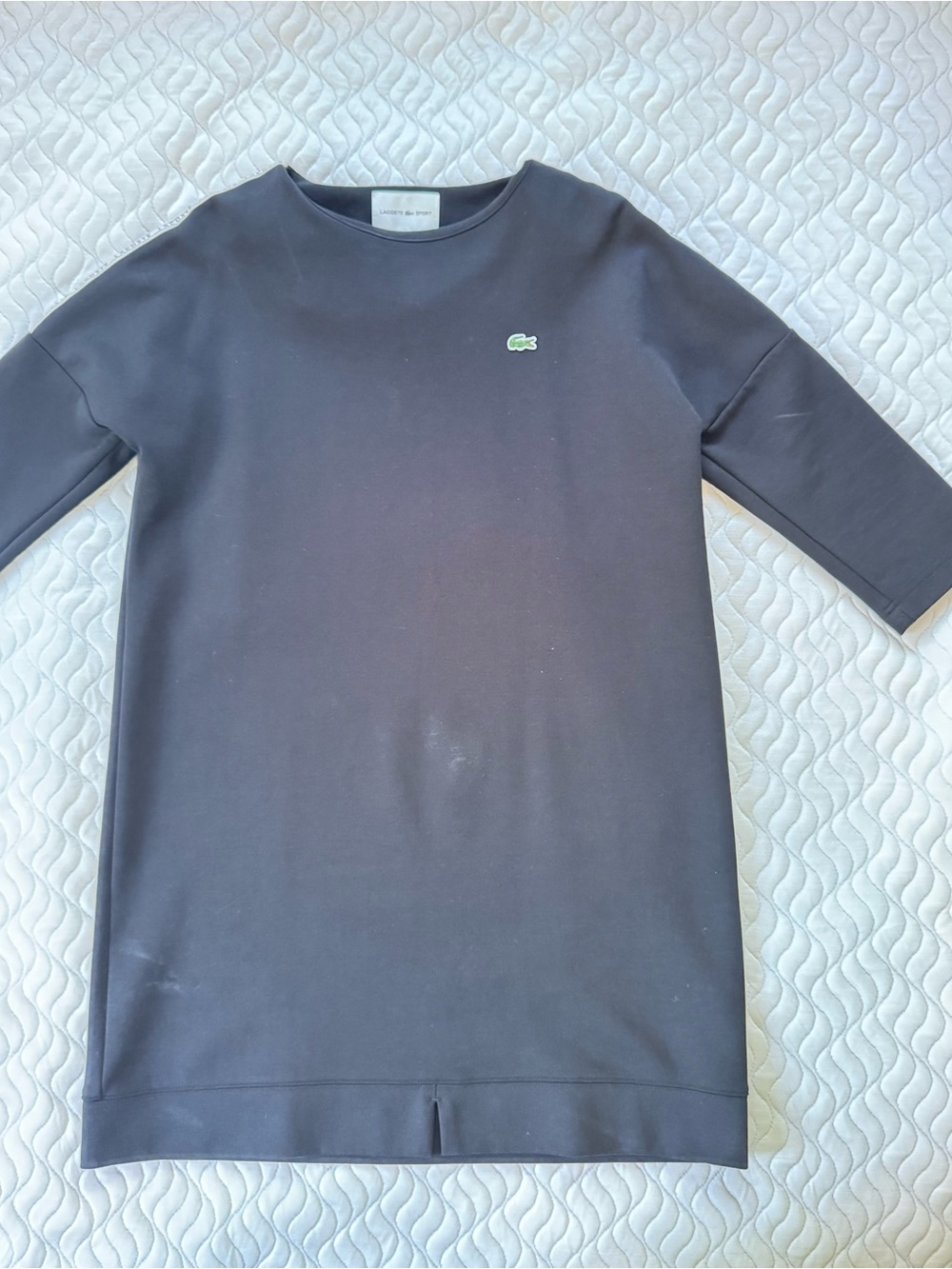 Lacoste Sport Logo Tape Sweatshirt Dress FR 40
